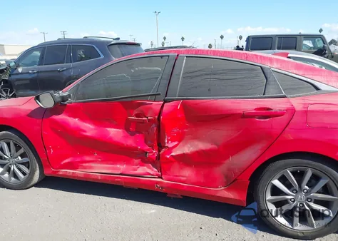 2019 Honda Civic Ex-L from USA, damaged, VIN 2HGFC1F74KH650199